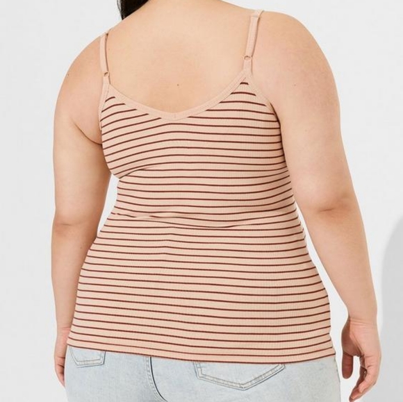 🎊Super Soft Rib V-Neck Drawstring Crop Tank - Picture 2 of 6